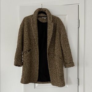 Zara Trafaluc Brown-Green Coat